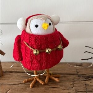 Target Red Knit Bird Toy with Bells